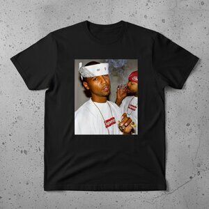Vintage Hip Hop Streetwear Graphic Tee | Urban Rap Style Black T-Shirt